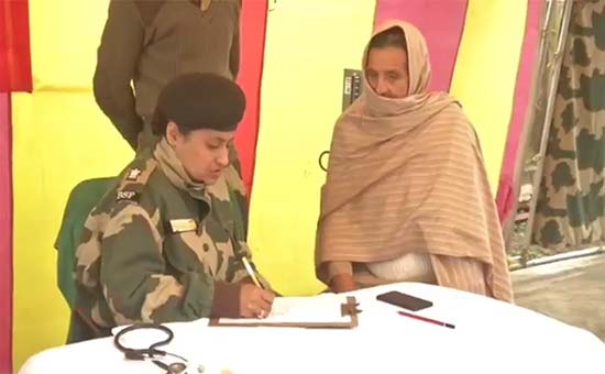 BSF organized a Medical Camp in Regal, the last village of the International Border, Samba