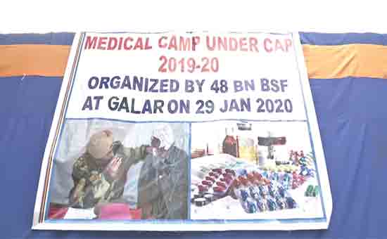 Free-medical-camp-organized-by-48th-Corps-of-BSF-at-Bain-Glad,-District-Samba
