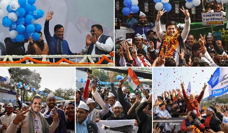 AAP's historic victory in Delhi