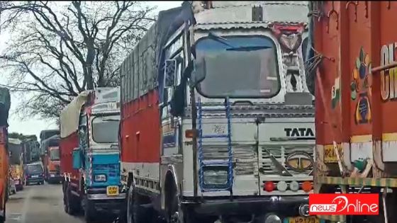Srinagar road closed for movement of trucks - News Online
