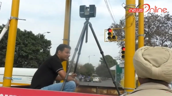 mohali traffic police 3d scanner camera