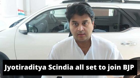 Jyotiraditya Scindia all set to join BJP