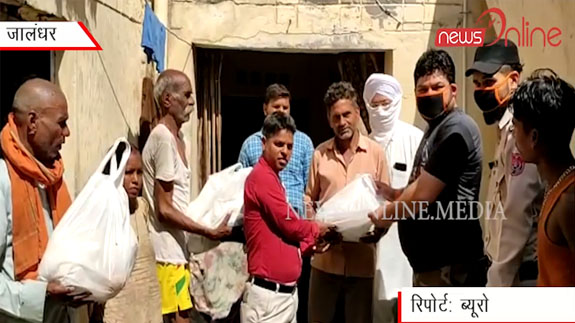 Rohit Joshi urban head Shiv Sena Bal Thackeray distributed ration to 230 needy poor families