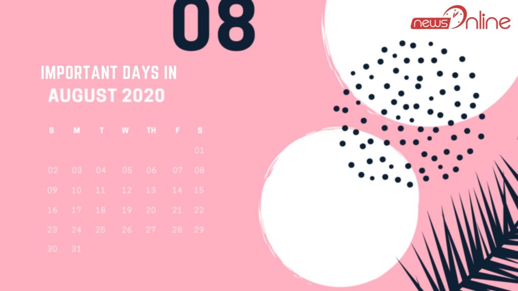 Important Days in August 2020