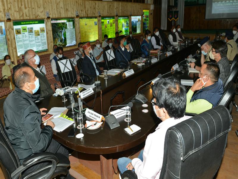 CM reviews preparations of inauguration ceremony of Atal Tunnel Rohtang