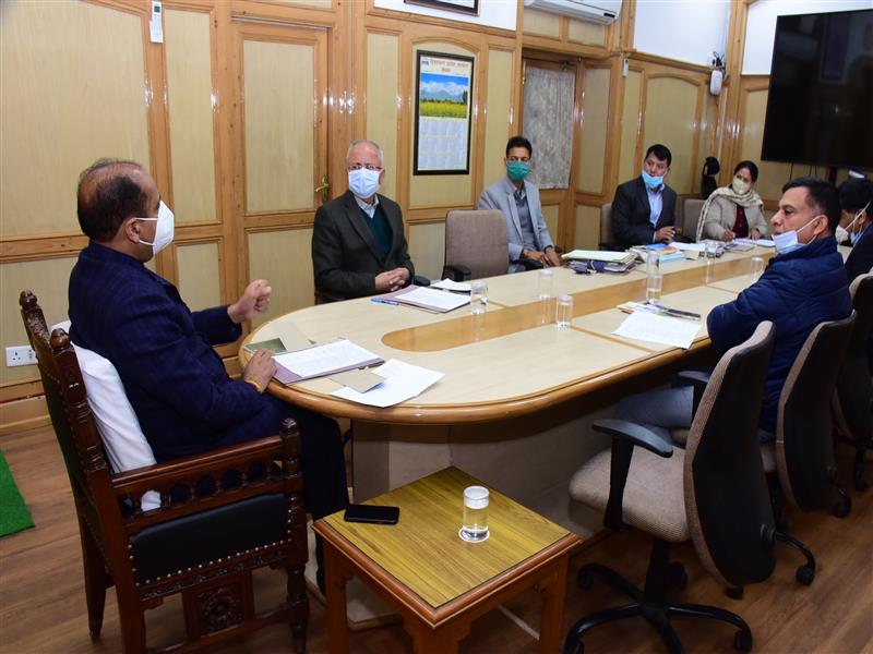 CM presides over meeting with senior officers for celebrations of three years of State Government