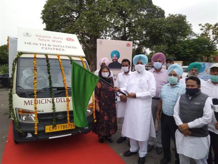 Balbir Sidhu flags off Medicine Delivery Van to fulfill requirements of Health & Wellness Centers