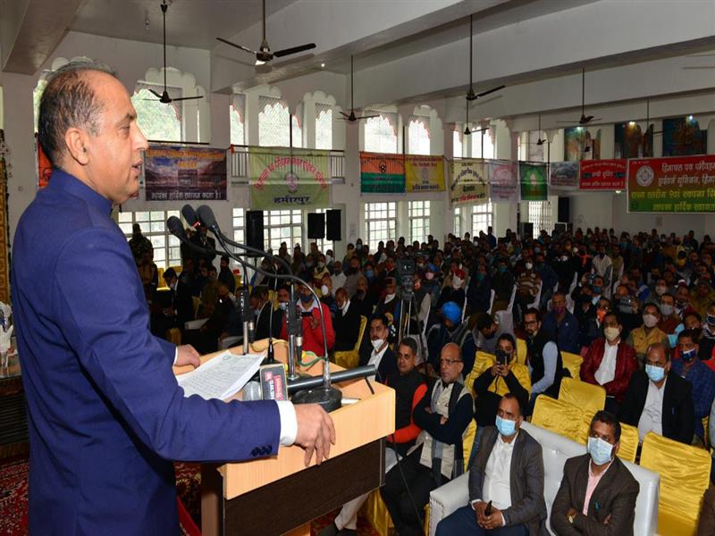 Chief Minister Jai Ram Thakur while addressing the State Level 9th Foundation Day Function of Himachal Pradesh Road Transport Corporation Drivers’