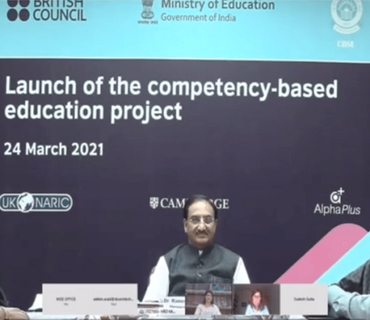 Union Education Minister launches CBSE Assessment Framework for Science, Maths and English classes as part of CBSE Competency Based Education Project