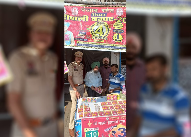 lotteries dept. sleuths conduct raid in pathankot city