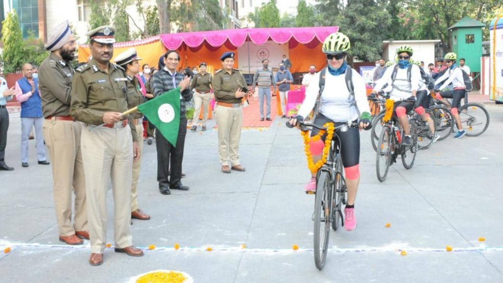 DGP Haryana flags off month-long 'Jagriti Yatra' Cycle Rally to promote Women Safety in Haryana