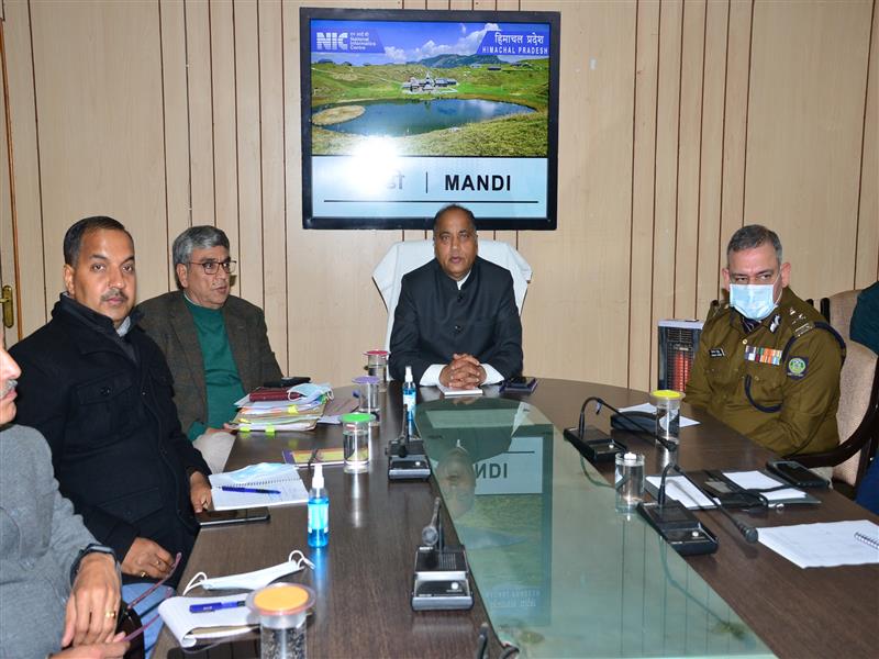 Chief Minister Jai Ram Thakur today presided over the meeting with the senior officers of the State Government to review the preparedness for proposed visit of the Prime Minister Narendra