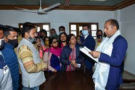 Delegations of Jal Rakshak Sangh, All Himachal Taxi Operator Association, Himani Chamunda Mahila Mandal