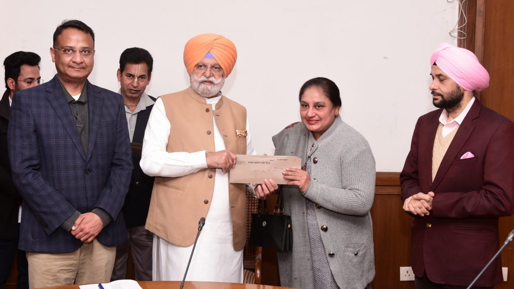 Rana Gurjit hands over promotional letters to 54 officials of Soil & Water Conservation and Technical Education Departments