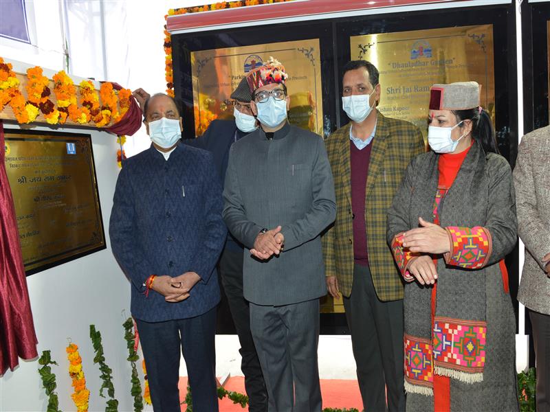 CM inaugurates and lays foundation stones of 17 developmental projects of Rs. 283.19 crore at Dharam