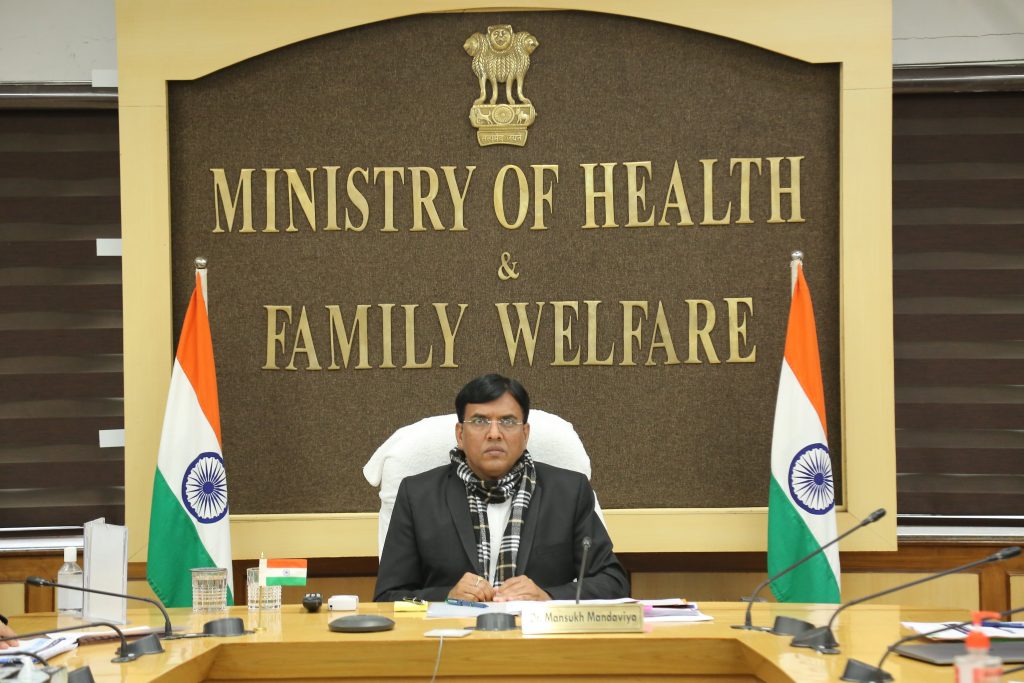 Dr. Mansukh Mandaviya reviews Public Health Preparedness to COVID19 and National COVID19 Vaccination Progress with 8 Southern States/UTs