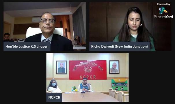 National Commission for Protection of Child Rights Organises Webinar on “Legal Rights of Girl Child”