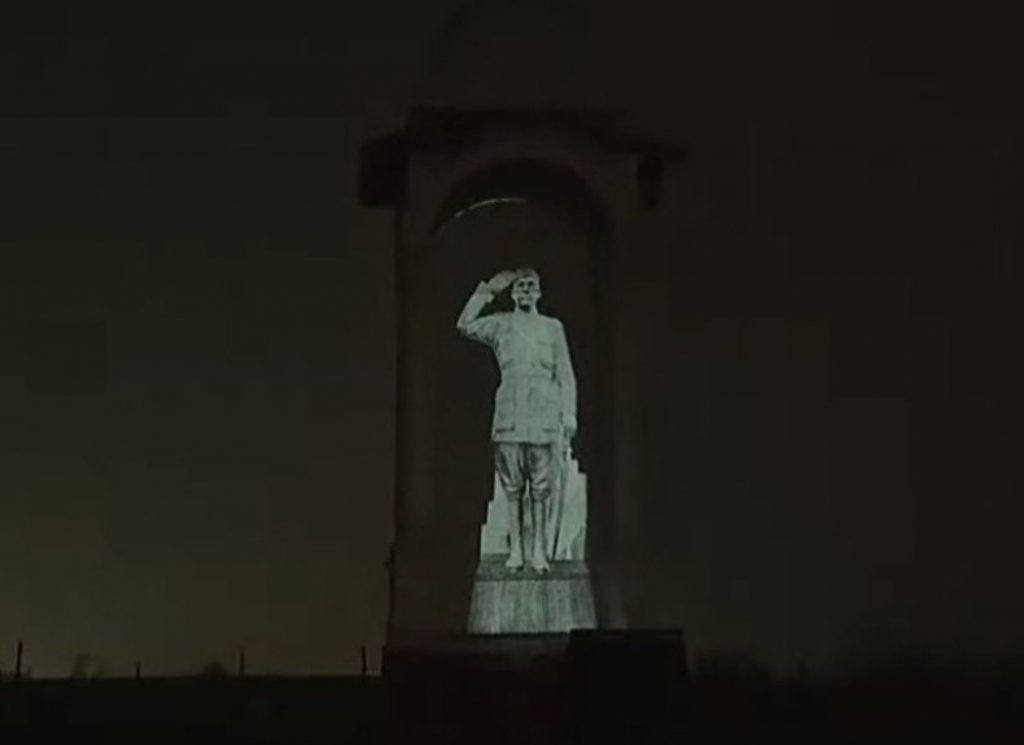PM unveils hologram statue of Netaji at India Gate Also confers Subhas Chandra Bose Aapda Prabandhan Puraskars
