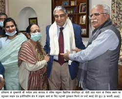 Haryana Chief Minister, Sh. Manohar Lal has congratulated Pradhan Mantri Rashtriya Bal Puraskar winner Akarsh Kaushal