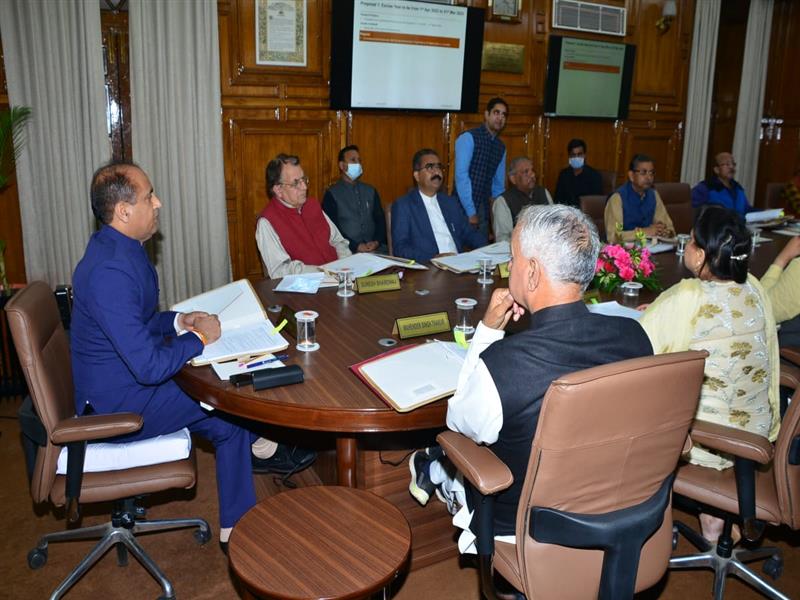 Hp Cabinet Decisions, The State Cabinet meeting held here today under