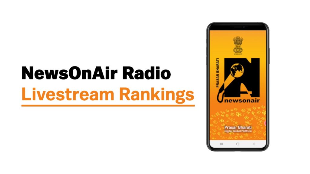 NewsOnAir Radio Live-stream India Rankings