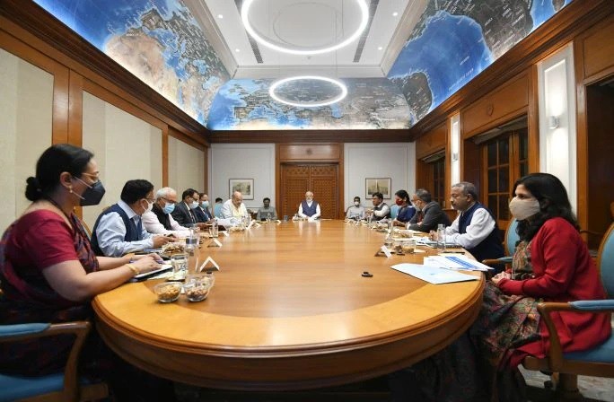 PM chairs High-level meeting to review the COVID-19 pandemic situation and status of vaccination drive in the country