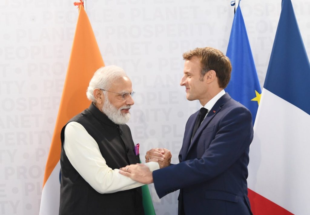 Phone call between Prime Minister Shri Narendra Modi and H.E. Emmanuel Macron, President of the French Republic