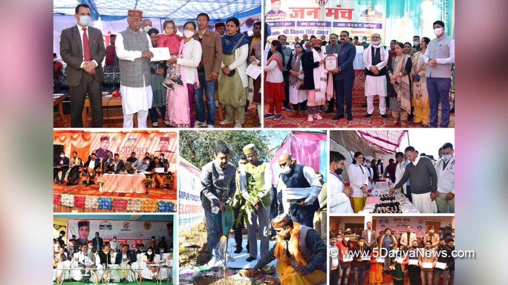 919 grievances received during Jan Manch organised in 12 districts, most were resolved on spot
