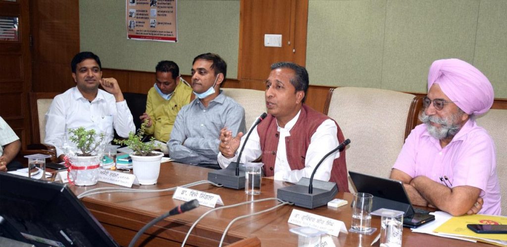 Health Minister Dr. Singla Directs Civil Surgeons For Rationalization Of Employees