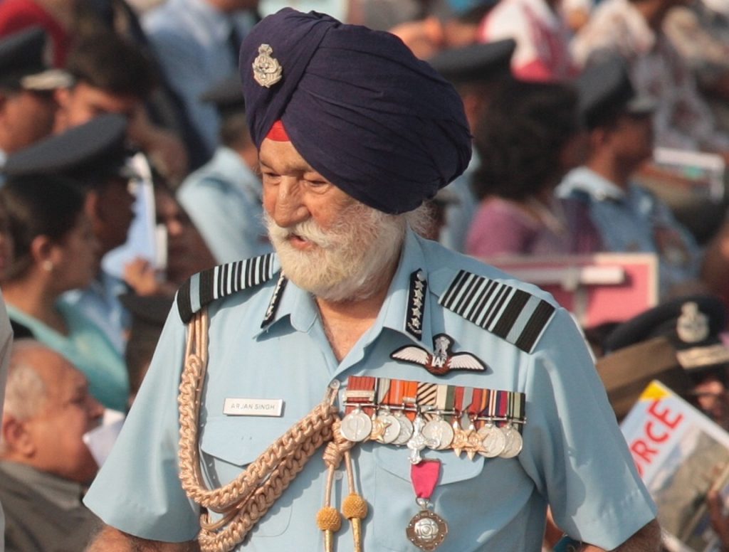 IAF PAYS TRIBUTE TO THE MARSHAL OF AIR FORCE ARJAN SINGH DFC