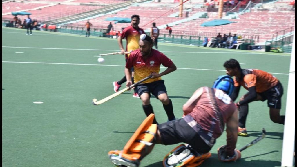 The North Zone Hockey Tournament has been organized by the office of Accountant General (A & E), Haryana continued for the second day today.