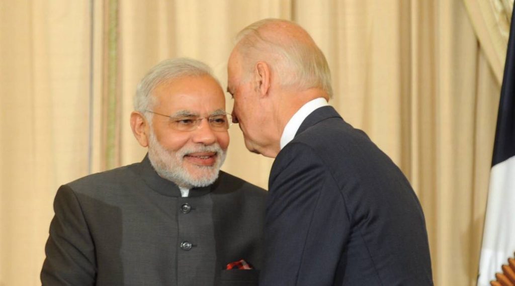 Virtual meeting between Prime Minister Shri Narendra Modi and President of USA His Excellency Mr. Joseph R. Biden