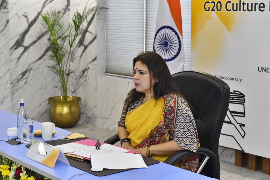Minister of State for Culture and External Affairs Smt. Meenakshi Lekhi, participated in the 7th BRICS Culture Ministers’ Meeting