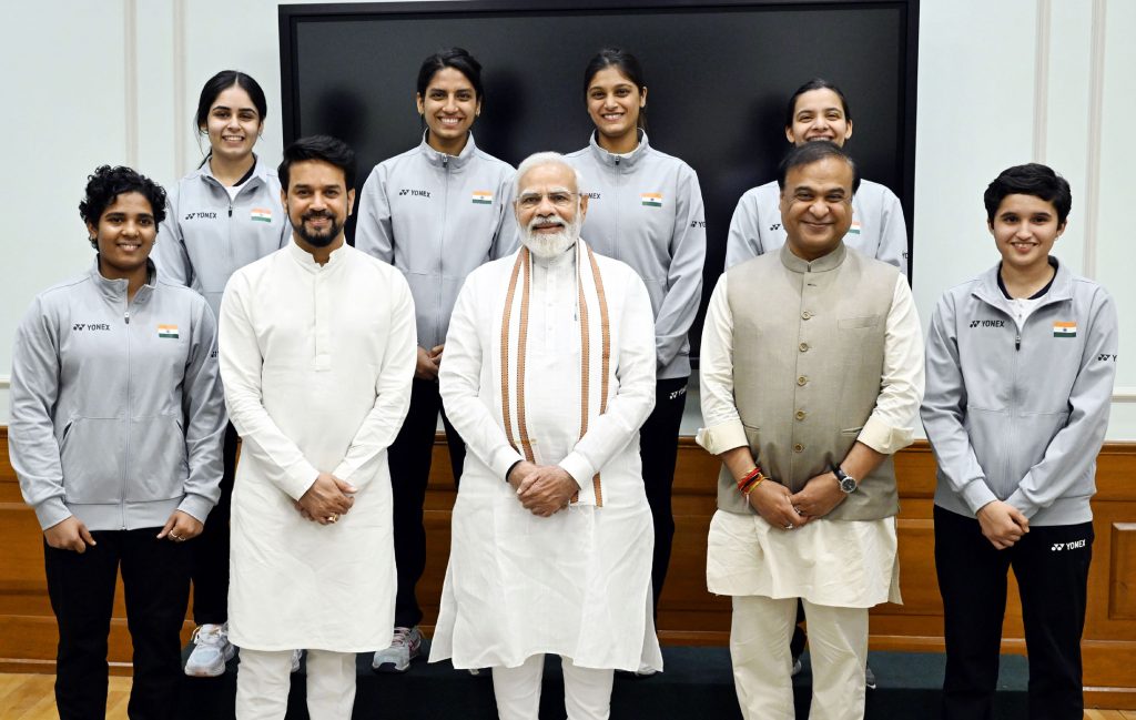 Text of PM's interaction with Indian badminton contingent for Thomas and Uber Cup
